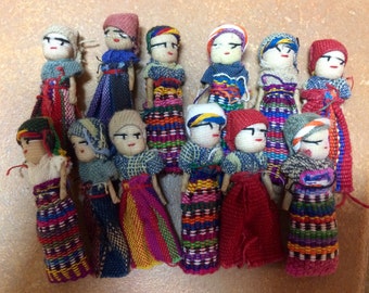 Guatemalan Worry Dolls - 2-inches tall