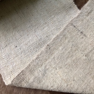 Peruvian Hand Woven Wool Fabric -Natural White