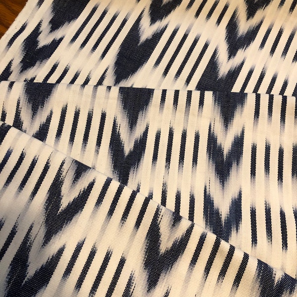 Guatemalan Ikat Fabric - Olas - one yard cut -S