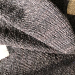 Peruvian Hand Woven Wool Fabric - Dark Brown Natural Dyes