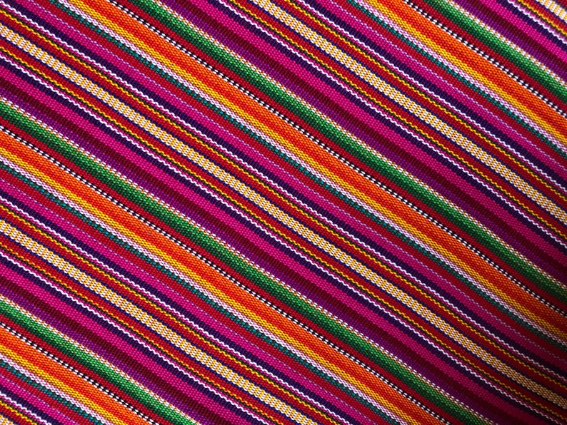 Guatemalan Ikat Fabric Popsicle Brights image 4