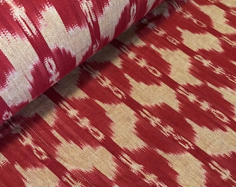 Guatemalan Fabric - Rusty Red Ikat