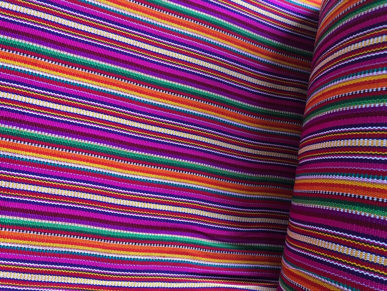 Guatemalan Ikat Fabric Popsicle Brights image 5