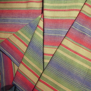Guatemalan Fabric - Warm Variegated Stripes