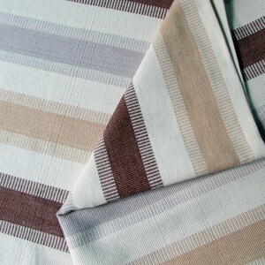 Guatemalan Fabric - Mocha - Natural Dyed Stripes