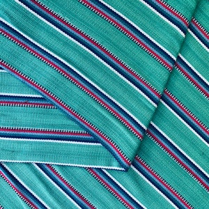 Guatemalan Ikat Fabric -Cerulean Tide