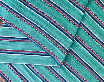 Guatemalan Ikat Fabric -Cerulean Tide