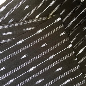 Guatemalan Fabric -  Black with a touch of white