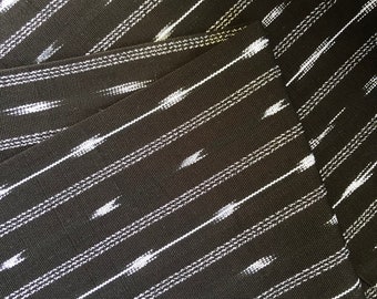 Guatemalan Fabric -  Black with a touch of white