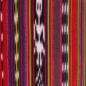Guatemalan Ikat Fabric in Rabinal Red image 5