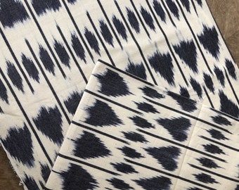 Guatemalan Ikat Fabric -Lluvia de Indigo