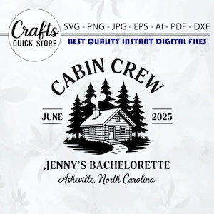 Cabin Crew Before I Do SVG PNG, Custom Camp Bachelorette Logo, Lake Trip Party Design, Editable Cabin Bachelorette Adventure Clipart