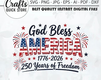 America 250 SVG PNG,Patriotic Flag Design svg,Retro USA 250th Anniversary 2026 svg,250 Years Freedom svg, 4th of July svg,Cricut files