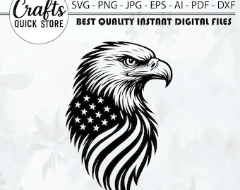 American Flag Eagle SVG, 4th of July SVG Bundle, Patriotic SVG,American Flag Svg, Eagle Svg, Eagle Through Flag Svg,Eagle Shirt, 4th of July