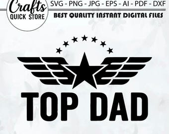 SVG para papá, archivo de corte para papá estilo militar desgastado, diseño de camiseta para el Día del Padre, DXF para papá, SVG para papá, Día del Padre, archivo digital, descarga instantánea