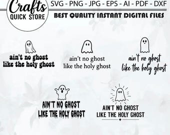 Camiseta cristiana de Halloween PNG No hay fantasma como el Espíritu Santo PNG Diseño de camiseta cristiana Camiseta boho de Halloween PNG Camiseta PNG Camiseta PNG Sublimación