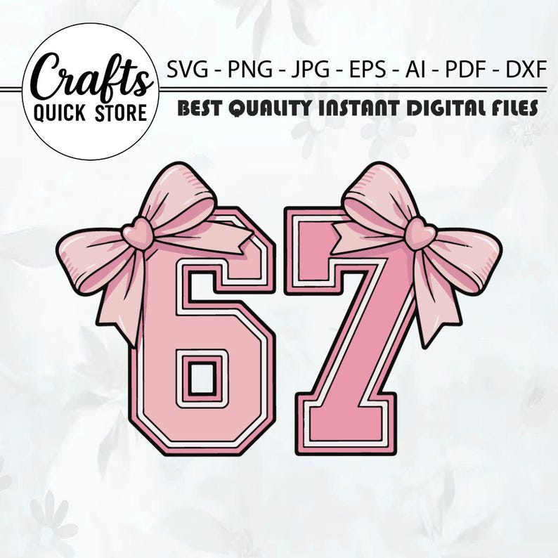 Six Seven 67 PNG SVG Cut File, Funny Viral Meme 67 Svg for Cricut Silhouette, Gen Alpha Trendy Printable Png for Shirts Mugs Crafts
Six Seven 67 PNG SVG Cut File, Funny Viral Meme 67 Svg for Cricut Silhouette, Gen Alpha Trendy Printable Png for Shirts Mugs Crafts
67 meme 67 svg, Cute 67 png, 6-7 meme design, Six Seven png, Six Seven Shirt design, Viral 6/7 png, Funny Saying Shirt, funny 6 7 design png