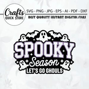 Retro Halloween PNG SVG Bundle: Spooky Season Designs (Digital Download