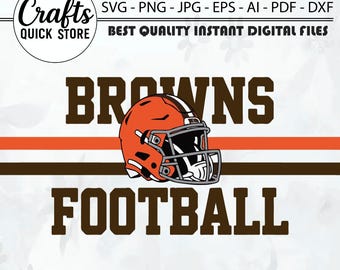 Fútbol americano de los Browns SVG, Browns SVG, camiseta de los Browns SVG, mascota de los Browns SVG, mamá de los Browns SVG, fútbol SVG, clipart de fútbol, SVG para Cricut