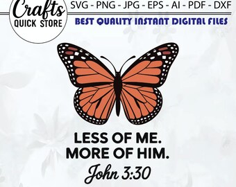 Pismo Święte w formacie SVG: Mniej mnie, więcej Jego – Projekt Wiary (Pobierz cyfrowo)
