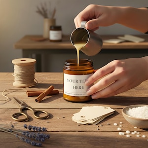 Vela de soja personalizada, divertida, para casa nueva, hecha a mano, con aroma a vela, otoñal. imagen 3