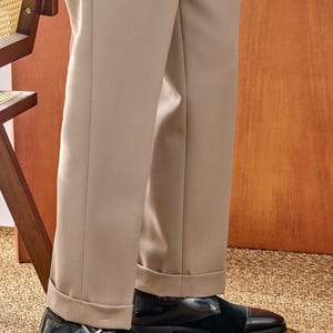 Men's handmade buckle dress shoe side angle polished leather