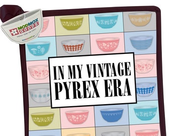 Potholder ERAS Pyrex Vintage Bowls Collection Kitchen theme with SWIFT vibes  1 Pot holder