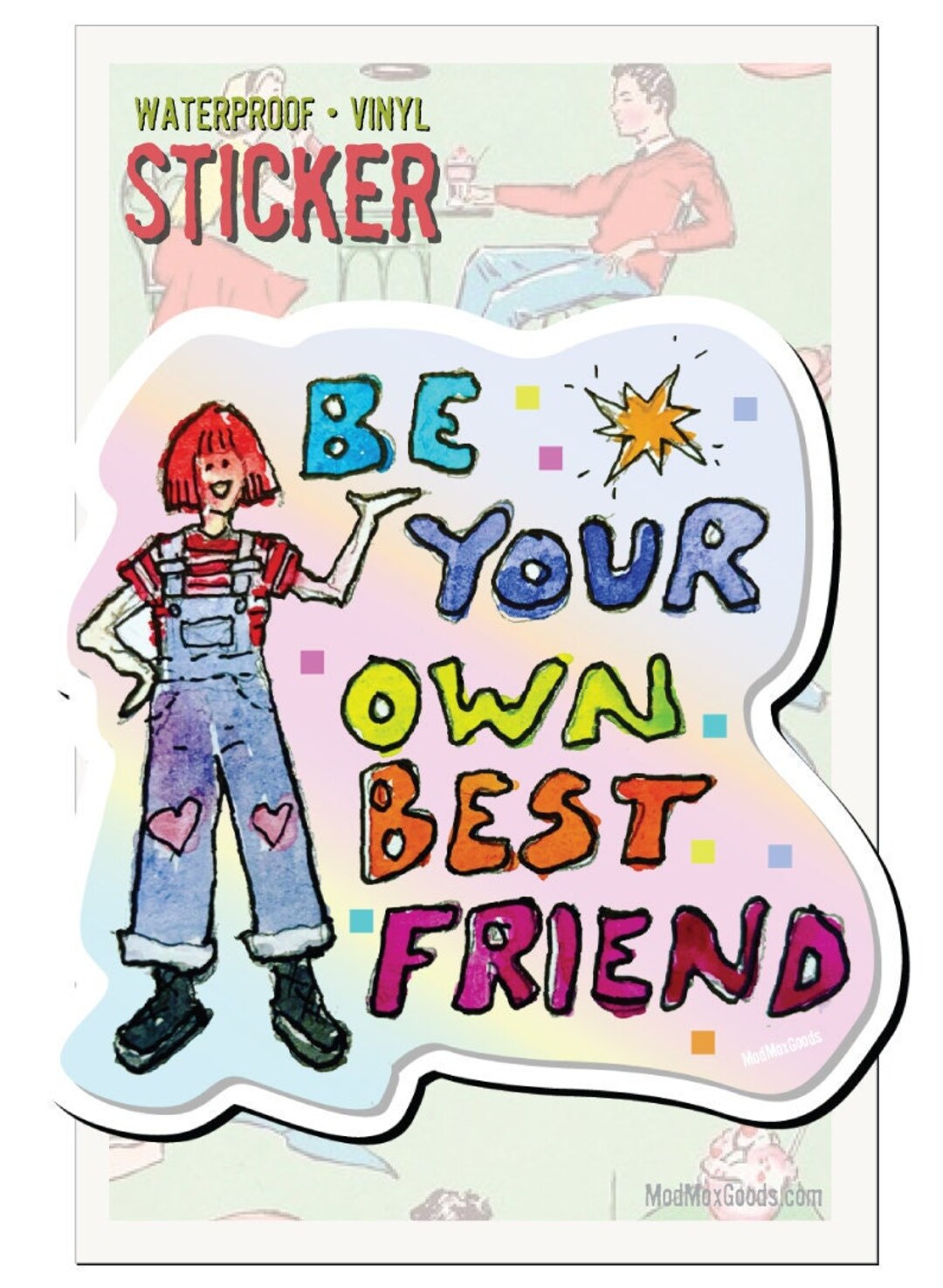 Be Your Own Good Friend Sticker - Waterproof Vinyl Self-love - Etsy