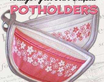 Agarraderas Pyrex Spring Blossom: Juego de margaritas locas rosas en forma de cuenco