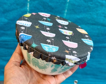 Bowl Cover for Pyrex 401 bowl vintage bowls theme. Bespoke print by me