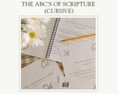 ABC Scripture Copywork (Cursive) | Charlotte Mason Homeschool | Morning Basket | Learning Tools | Digital Download | Printable