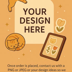 Aanpasbare sticker | Sticker met tekst en afbeelding met je eigen ontwerp | Waterdichte gepersonaliseerde sticker