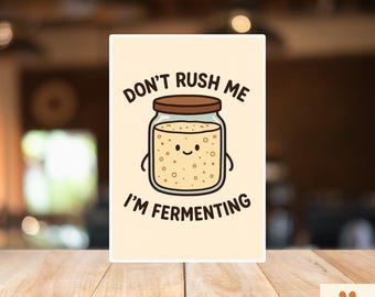 Funny Sourdough Sticker | Baker Humor, Cottagecore Kitchen