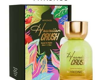 Mykonos Perfume Tropical Floral Perfume 50ml | Long-Lasting Extrait de Parfum | Elegant Summer Scent for Women and Men
