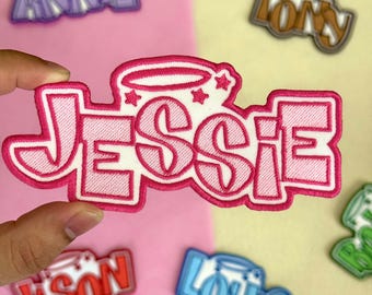 Custom Embroidered Name Patch – Iron-On, Sew-On, Hook & Loop
