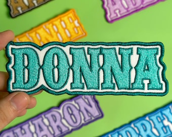 Custom Embroidered Name Patch – Iron-On, Sew-On, Hook & Loop