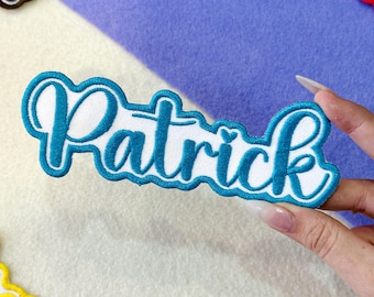 Custom Embroidery Name Patch - Iron-On, Sew-On, Hook & Loop