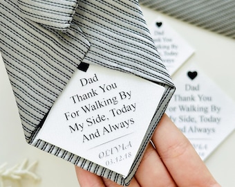 Personalized Photo Tie Patch | Custom Wedding Keepsake (Iron On/Peel Stick)