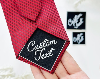 Custom Tie Patch, Personalized Text Patches, Father of the Groom, Father's Day Gift