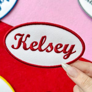 Personalized Custom Patch, Embroidered Name Tag for Uniforms, Jackets, Backpacks, or Pet Harness