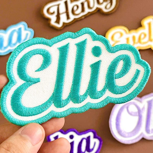 Patch Style Names Custom Embroidered Name Patches - Etsy