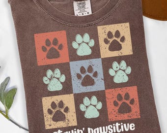 T-Shirt for Pet Lovers, Animal Tee, Animal Lover Shirt, Dog Paw