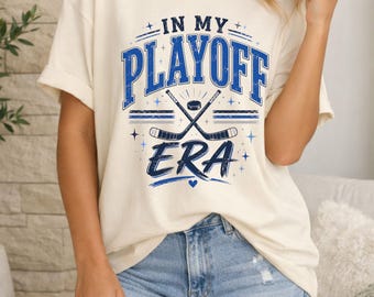 Hockey Playoff Shirt, In My Playoff Era Tee, Hockey Fan Shirt, Hockey Gift, Game Day Shirt, Sports Fan Tee