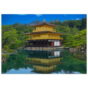 Kinkaku-ji Temple Poster – Kyoto Japan Golden Pavilion Photography Fine Art Wall Art
