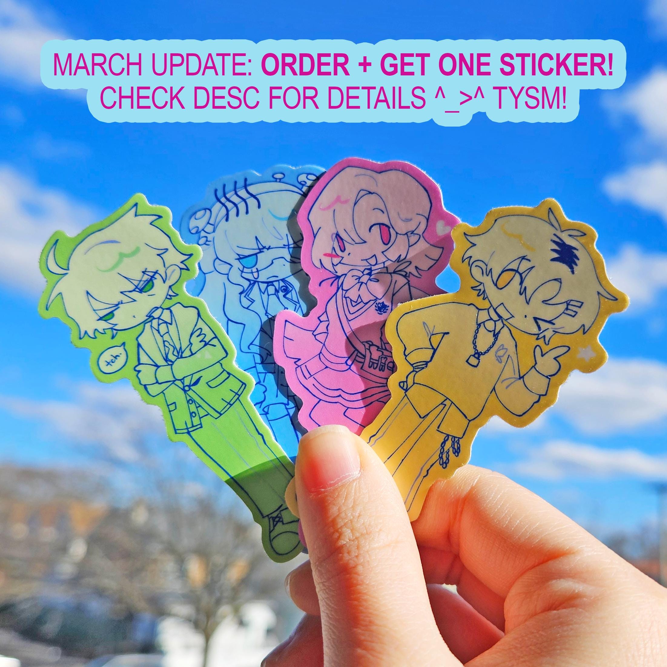 NEW STICKER BUNDLE - Project: Eden's Garden Acrylic Charms (1.5 In