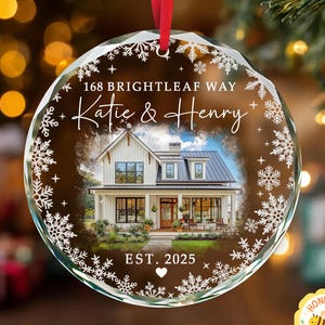 Custom New Home Ornament, New House Portrait Ornament, Personalized Our First Home Ornament, Housewarming Ornament, New Home Gift 2025