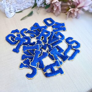 Parche de letras de chenilla, parche de letras con nombre DIY, parche de letras de chenilla termoadhesivo, parche de letras adhesivo, parche de letras