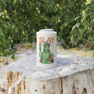 Patriotic Stubby Cooler - Perfect for 4th of July, BBQs, and Picnics, Gifts for Beer Lovers, Collectors,