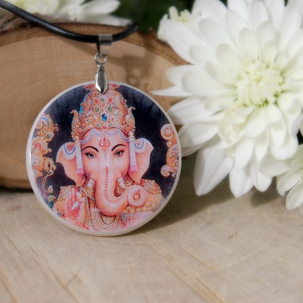 Ganesha Pendant | Hindu Lord of Success Necklace |  Spiritual Jewelry | Hindu Gods | Personalized Jewelry