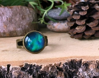 Northern Lights Ring | Aurora Borealis Rings | Northern Lights Jewelry | Galaxy Jewelry